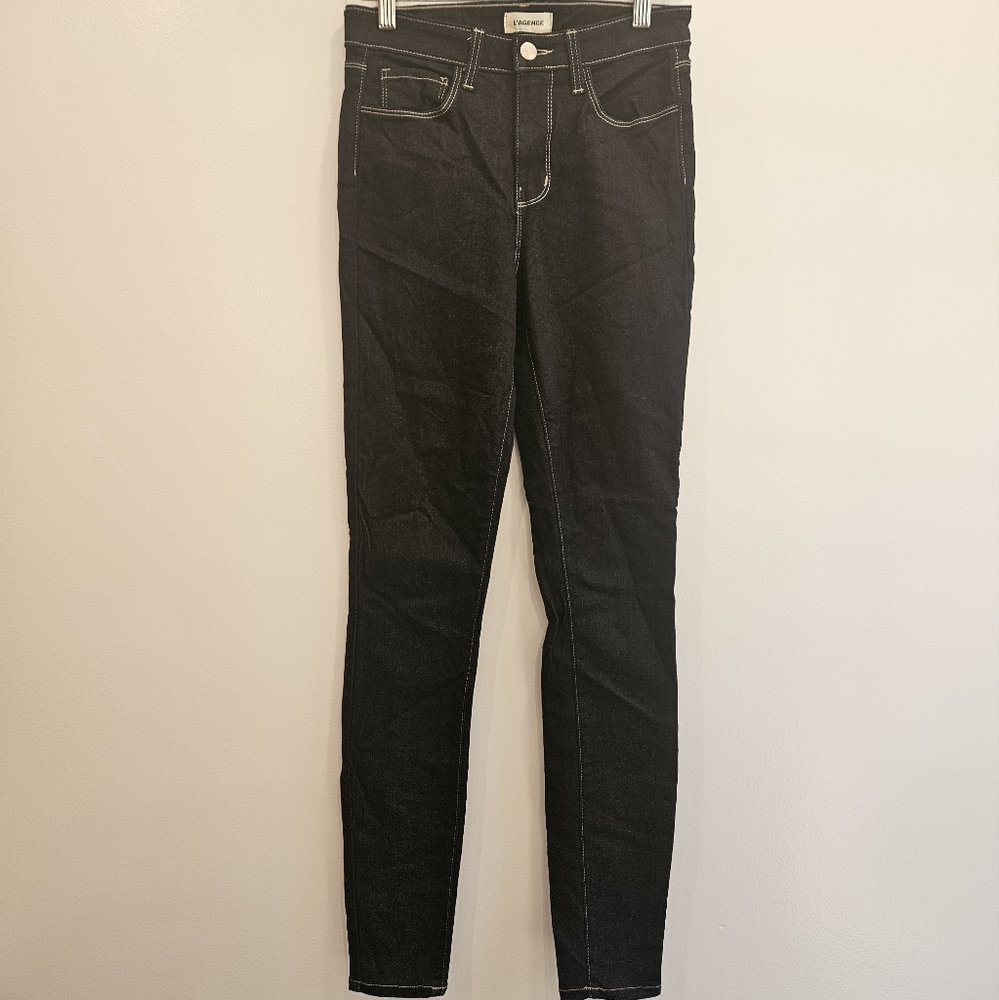 L'AGENCE | Jeans Midnight Blue Margot Skinny High Rise Stretch Size 25 NWOT